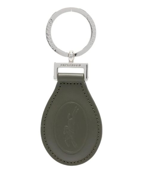 Longchamp Le Foulonné leather keyring - Green - zdjęcie produktu nr 1