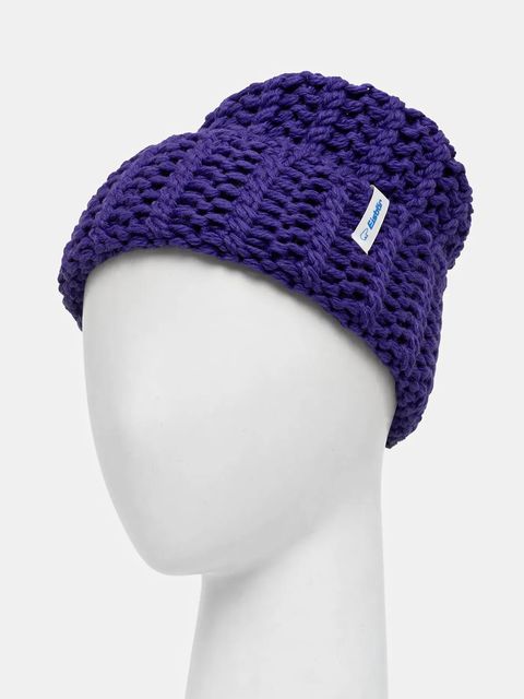 Eisbar czapka z dodatkiem wełny Selda MÜ kolor fioletowy E31025