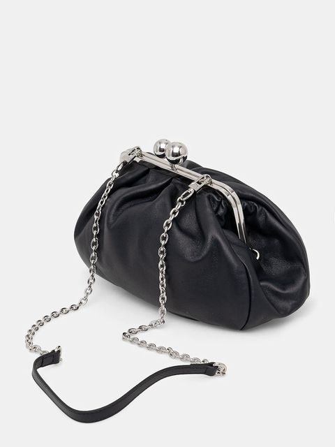 Weekend Max Mara torebka skórzana CUBICO kolor granatowy 2615511174600