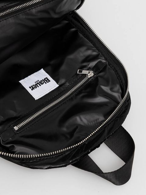 Blauer plecak damski kolor czarny mały gładki WAVE03