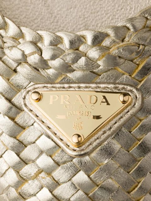 Prada leather ballet flats - Gold