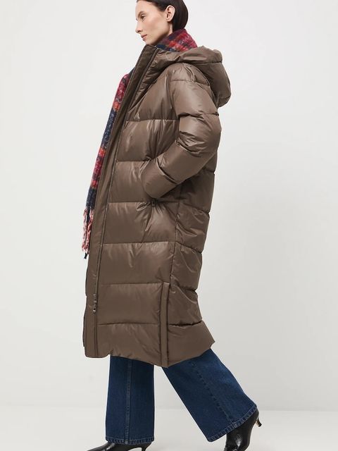 Medicine płaszcz puchowy kolor brązowy - zdjęcie produktu nr 2