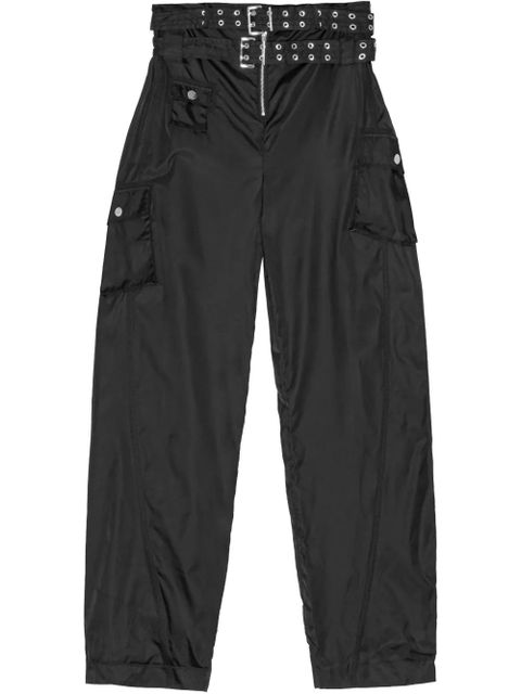 GANNI belted trousers - Black - zdjęcie produktu nr 1