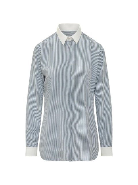 TOM FORD striped silk shirt - Blue - zdjęcie produktu nr 1