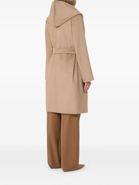 Max Mara hooded belted coat - Brown