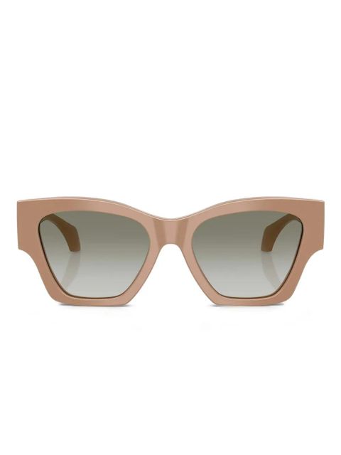Versace Eyewear geometric-frame sunglasses - Brown - zdjęcie produktu nr 1