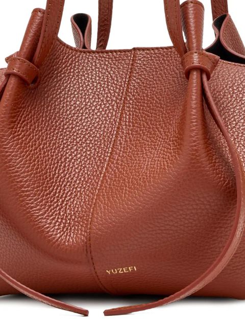 Yuzefi knotted-handle tote bag - Brown - zdjęcie produktu nr 1