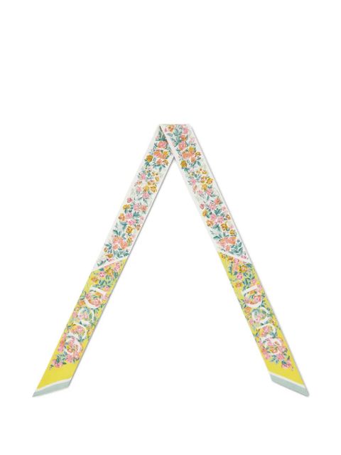 Gucci floral print bow scarf - Yellow - zdjęcie produktu nr 2