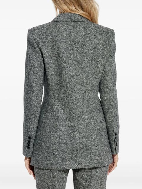 Dolce & Gabbana single-button tweed jacket - Grey