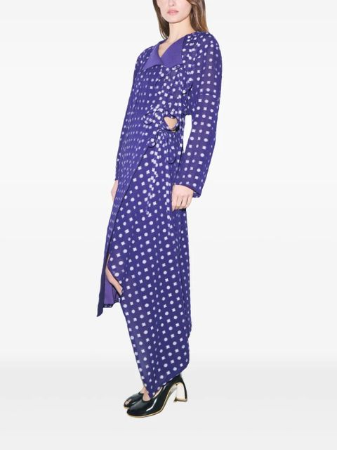 Tory Burch printed wrap dress - Purple - zdjęcie produktu nr 2