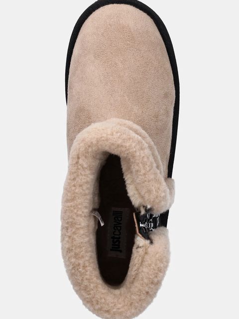 Just Cavalli śniegowce kolor beżowy 79RA3S32ZSD41700