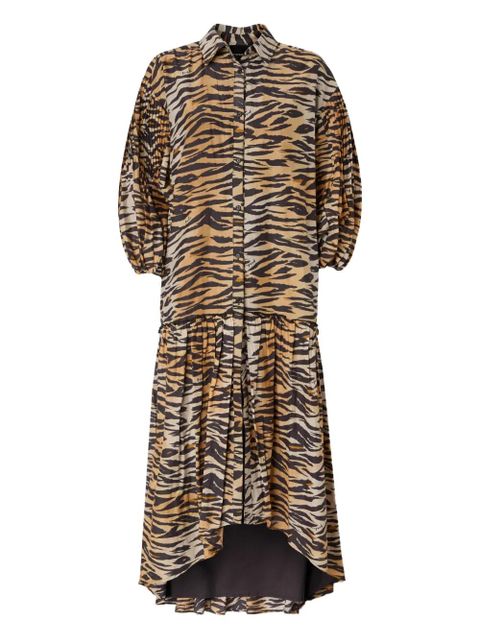 PINKO tiger-print midi dress - Neutrals - zdjęcie produktu nr 1