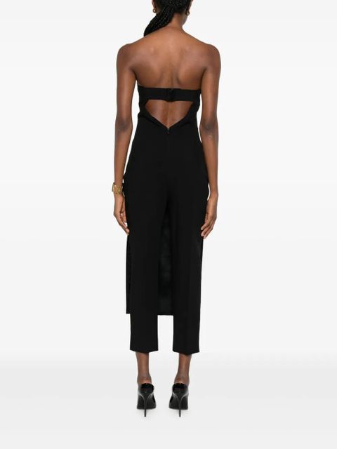 PINKO strapless split-hem jumpsuit - Black