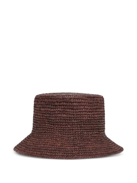 Vivienne Westwood raffia Orb-plaque bucket hat - Brown - zdjęcie produktu nr 2