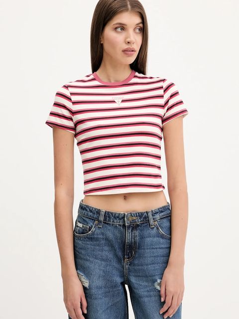 Guess Originals t-shirt damski kolor beżowy W5GI57 J1314 - zdjęcie produktu nr 1