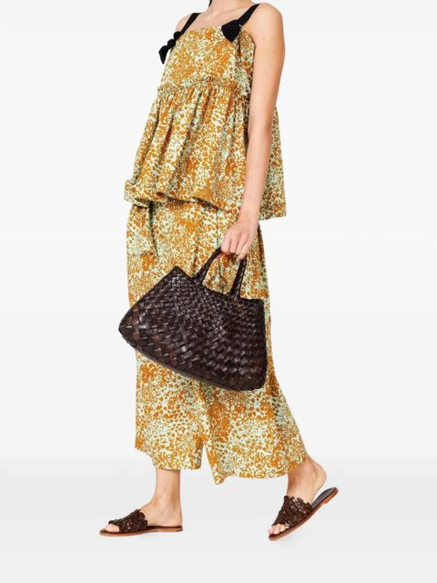 DRAGON DIFFUSION small Santa Croce interwoven tote bag - Brown - zdjęcie produktu nr 2