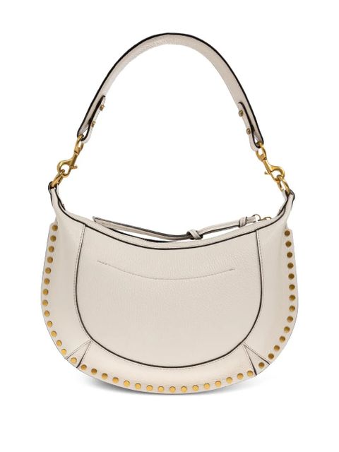 ISABEL MARANT Naoko studded leather shoulder bag - Neutrals