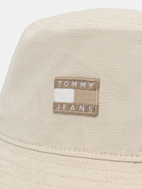 Tommy Jeans kapelusz bawełniany kolor beżowy AW0AW17581 - zdjęcie produktu nr 2
