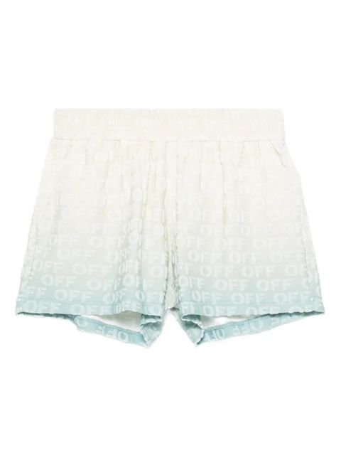 Off-White logo-pattern shorts - Neutrals - zdjęcie produktu nr 1