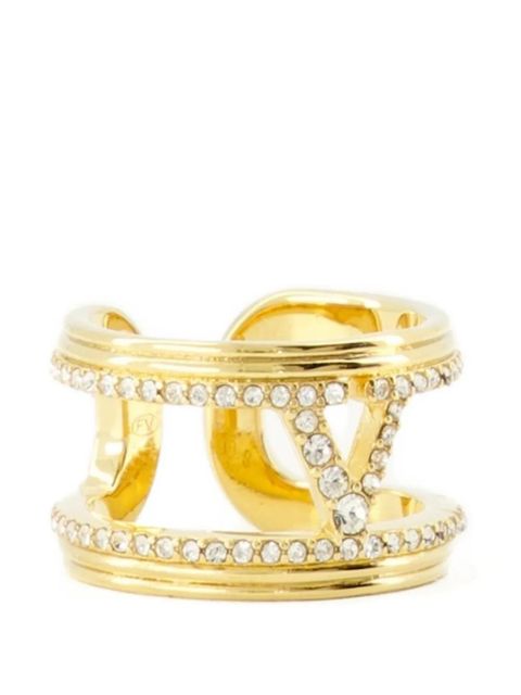Valentino Garavani crystal-embellishment ring - Gold
