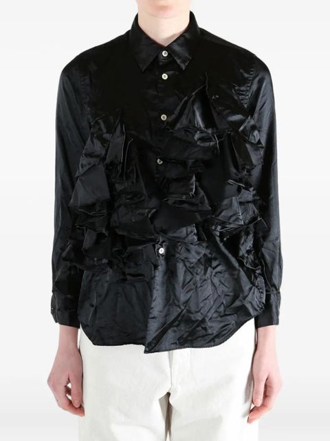 Comme Des Garçons ruffled shirt - Black