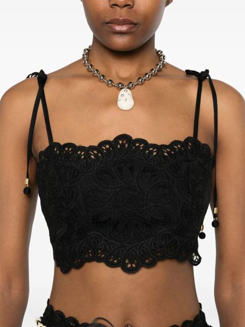ZIMMERMANN Rhiannon crop top - Black
