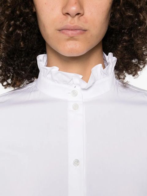 Valentino Garavani ruffled high-neck shirt - White - zdjęcie produktu nr 2