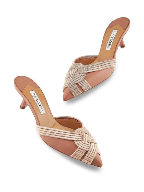 Aquazzura 50mm Felix mules - Pink