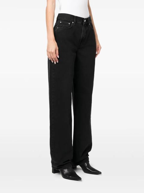LouLou de Saison dark-wash wide-leg jeans - Black