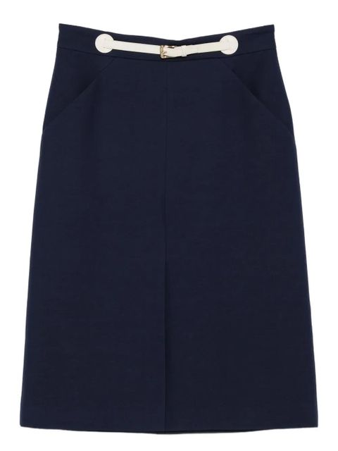 Valentino Garavani belted midi skirt - Blue - zdjęcie produktu nr 1
