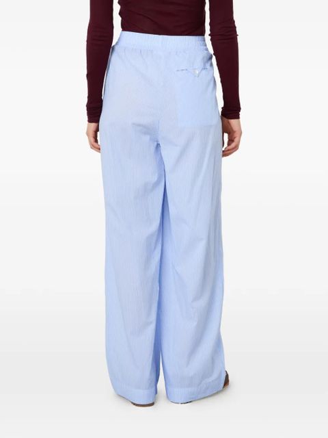 American Vintage Eluabird elasticated-waist palazzo trousers - Blue