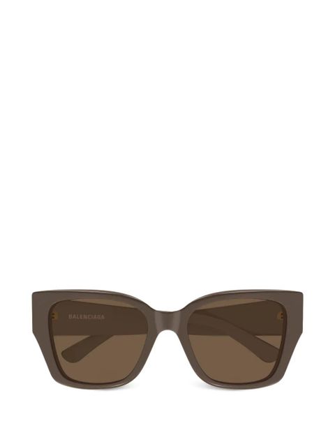 Balenciaga Eyewear square logo sunglasses - Brown - zdjęcie produktu nr 1