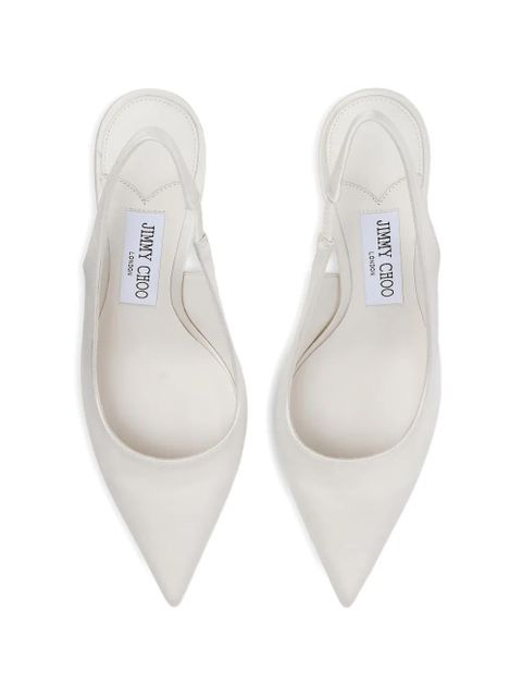 Jimmy Choo Love pointed-toe slingback pumps - White