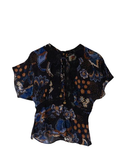 FARM Rio floral-print blouse - Black - zdjęcie produktu nr 1