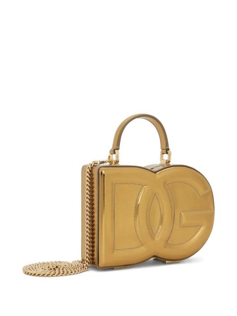 Dolce & Gabbana DG embossed metallic-effect bag - Gold