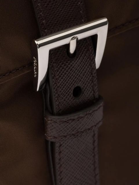 Prada logo-detail cross body bag - Brown