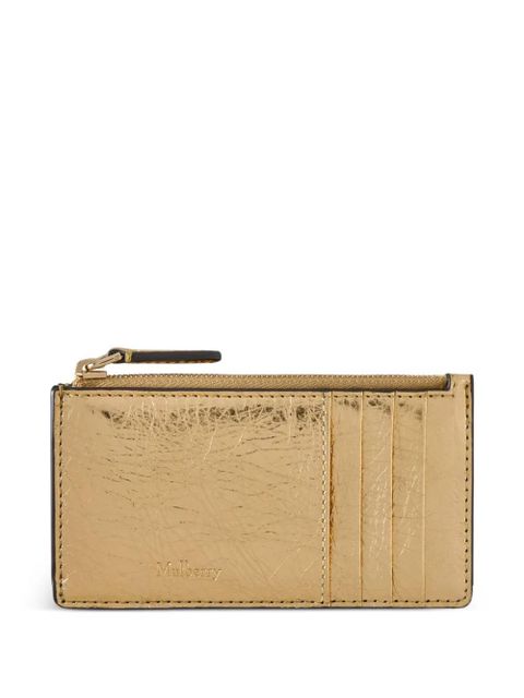 Mulberry Continental zipped long leather card holder - Gold - zdjęcie produktu nr 1