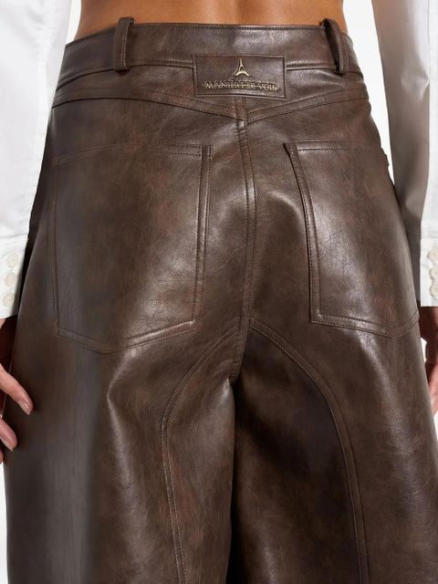 Manière De Voir Hazel wrap-over bermuda shorts - Brown
