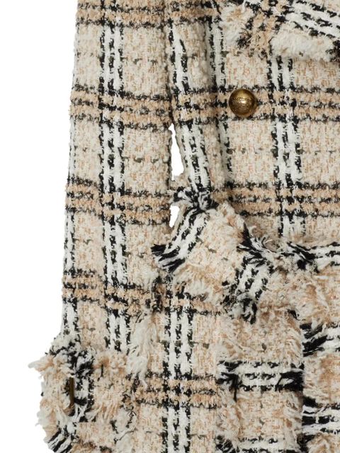 Burberry Check Bouclé coat - Neutrals - zdjęcie produktu nr 2