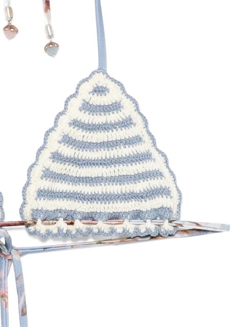 ZIMMERMANN Awaken crochet bikini top - White