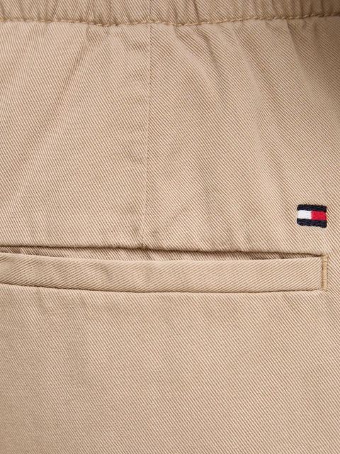 Tommy Hilfiger szorty damskie kolor beżowy gładkie high waist WW0WW44762
