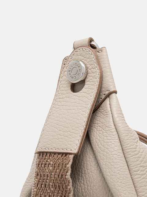 Gianni Chiarini torebka skórzana AISHA kolor beżowy BS.11550.GRN - zdjęcie produktu nr 2