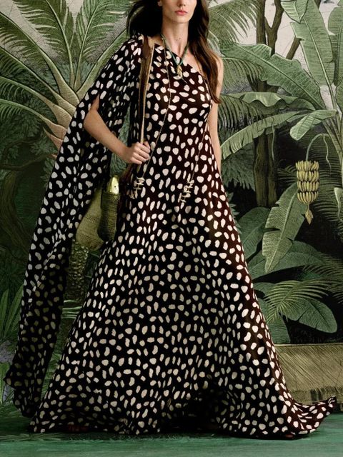 Johanna Ortiz Elegant Freedom printed maxi dress - Brown