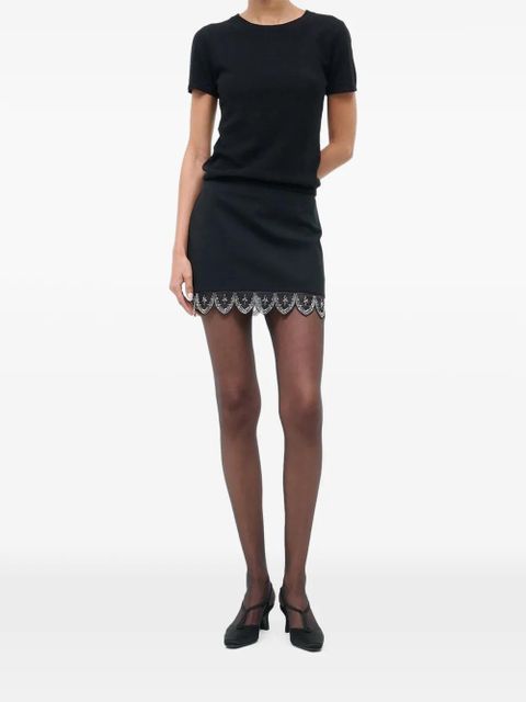 STAUD embellished mini skirt - Black - zdjęcie produktu nr 1