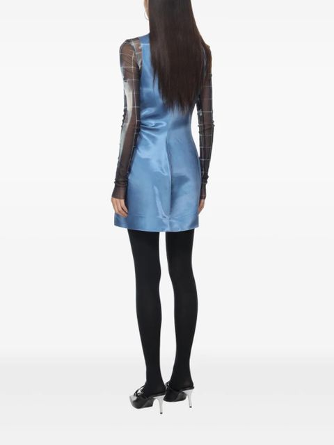 Jean Paul Gaultier Hand-print mini dress - Blue