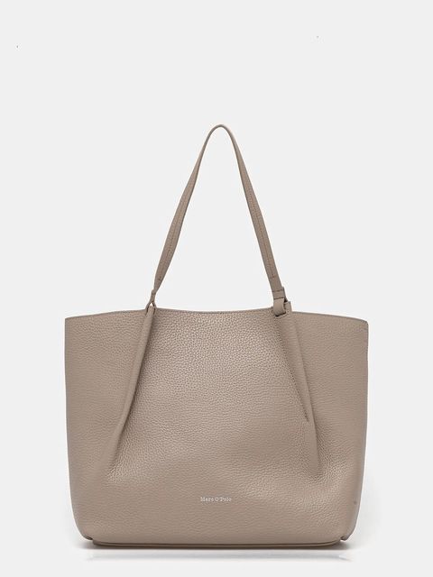 Marc O'Polo torebka skórzana kolor beżowy 5000009281 - zdjęcie produktu nr 1