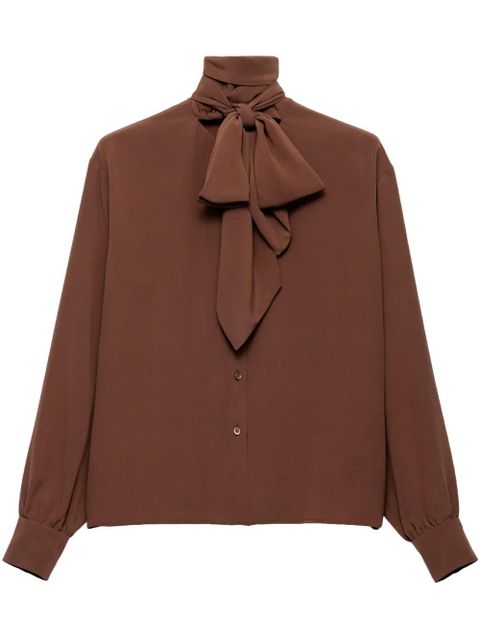Prada Marocain shirt - Brown - zdjęcie produktu nr 1