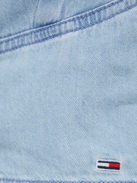 Tommy Jeans top jeansowy kolor niebieski DW0DW17799