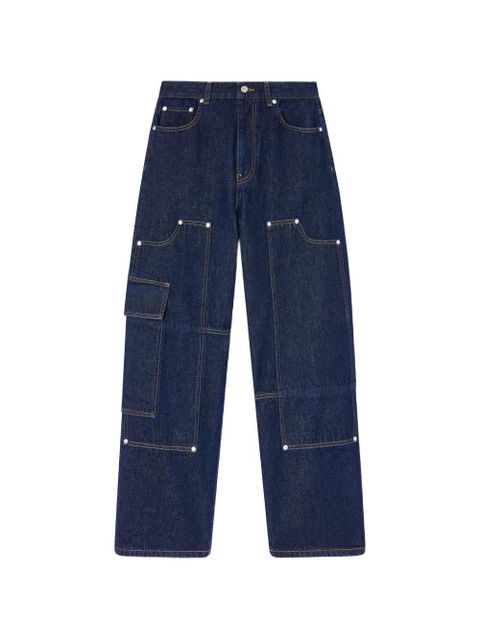 GANNI Audri cargo jeans - Blue - zdjęcie produktu nr 1