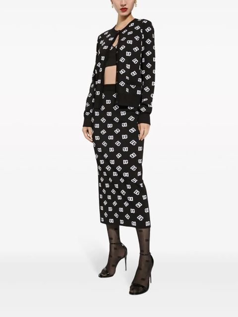 Dolce & Gabbana DG logo cardigan - Black